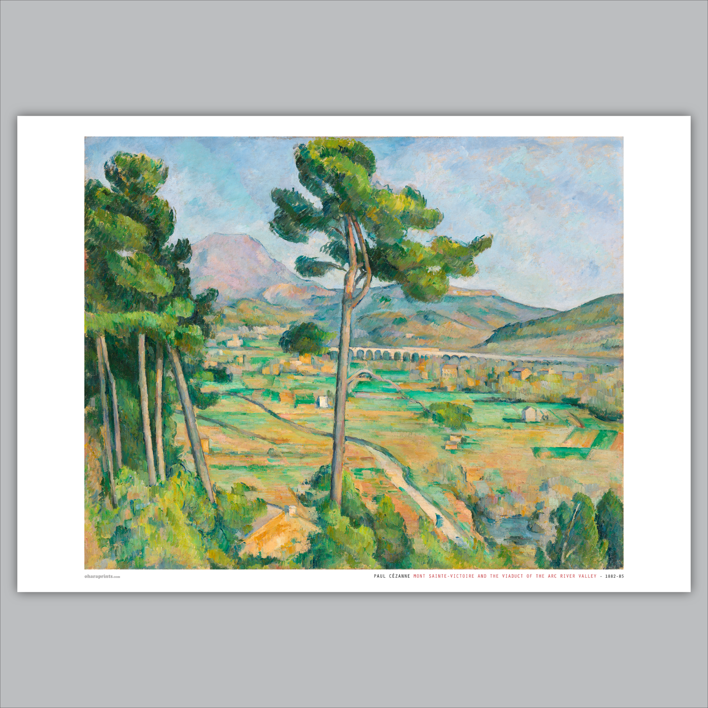 PAUL CÉZANNE - Mont Sainte-Victoire and the Viaduct of the Arc River Valley