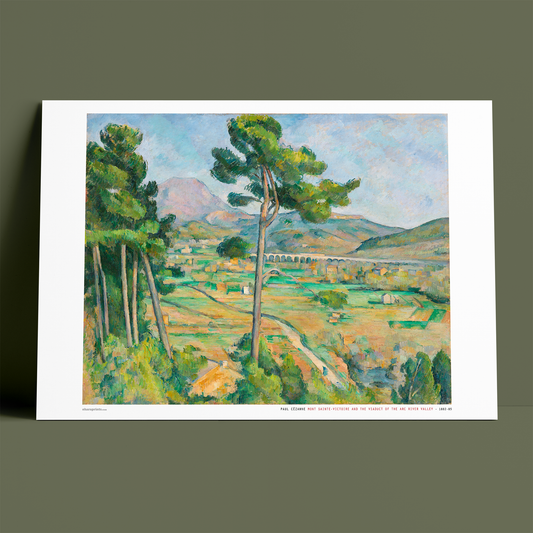 PAUL CÉZANNE - Mont Sainte-Victoire and the Viaduct of the Arc River Valley