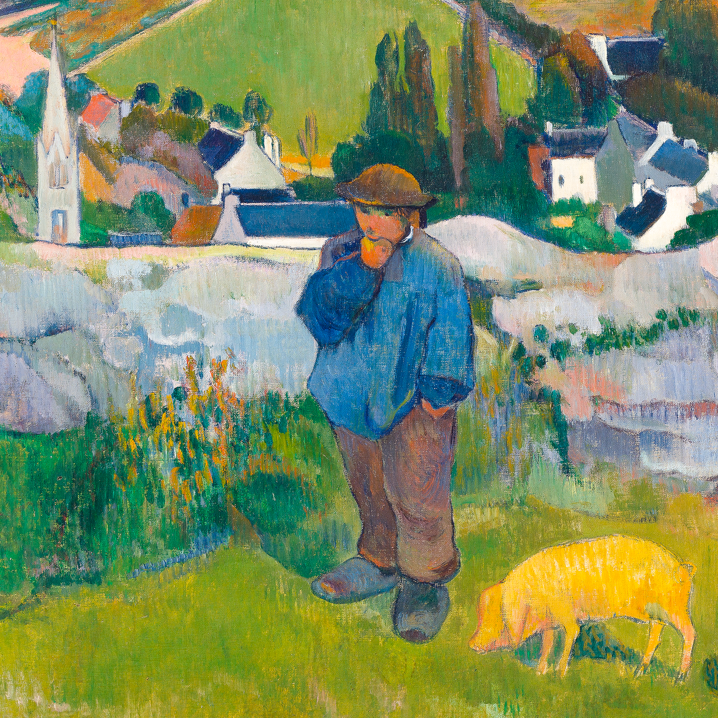 PAUL GAUGUIN - The Swineherd, Brittany