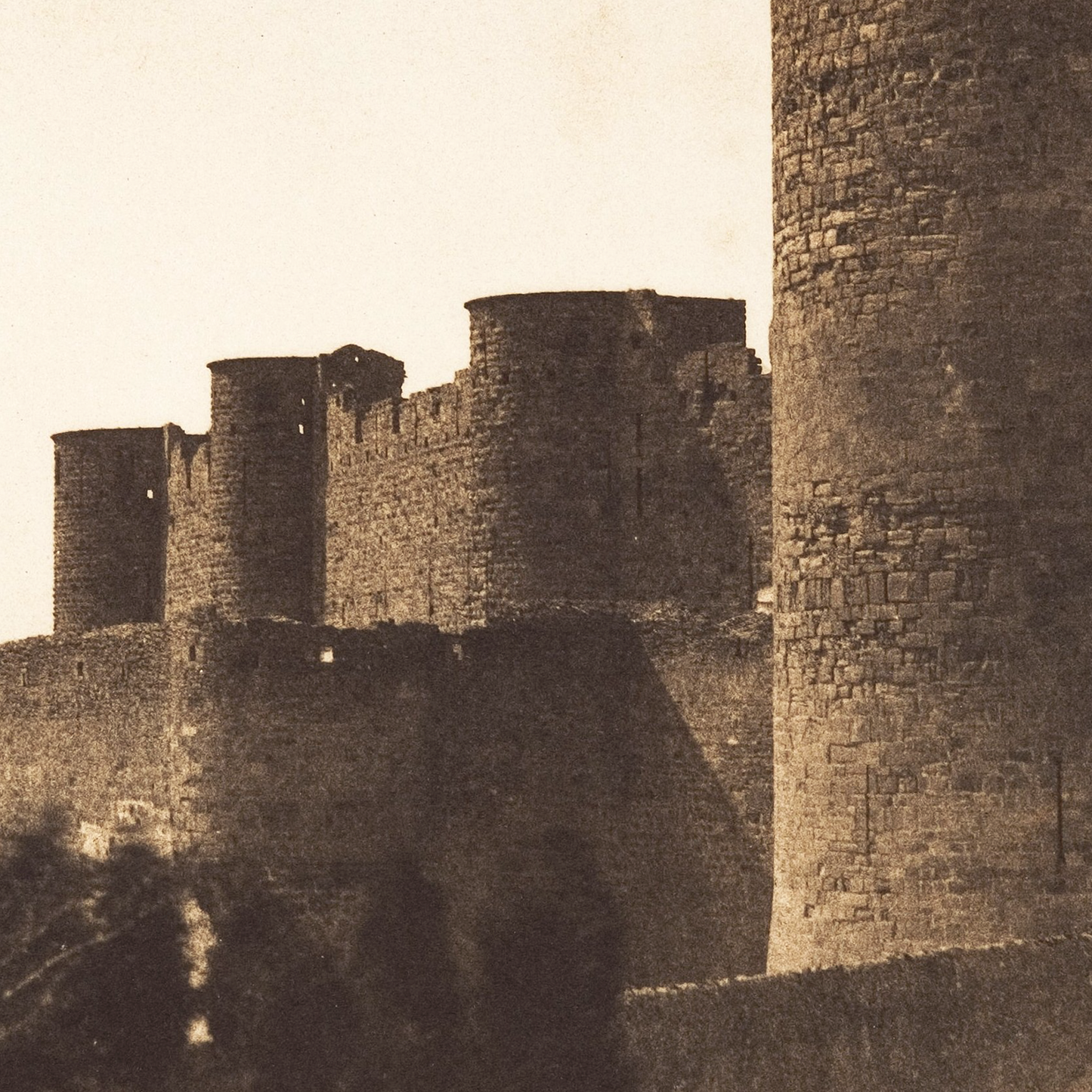 GUSTAVE LE GRAY & AUGUSTE MESTRAL - The Ramparts of Carcassonne