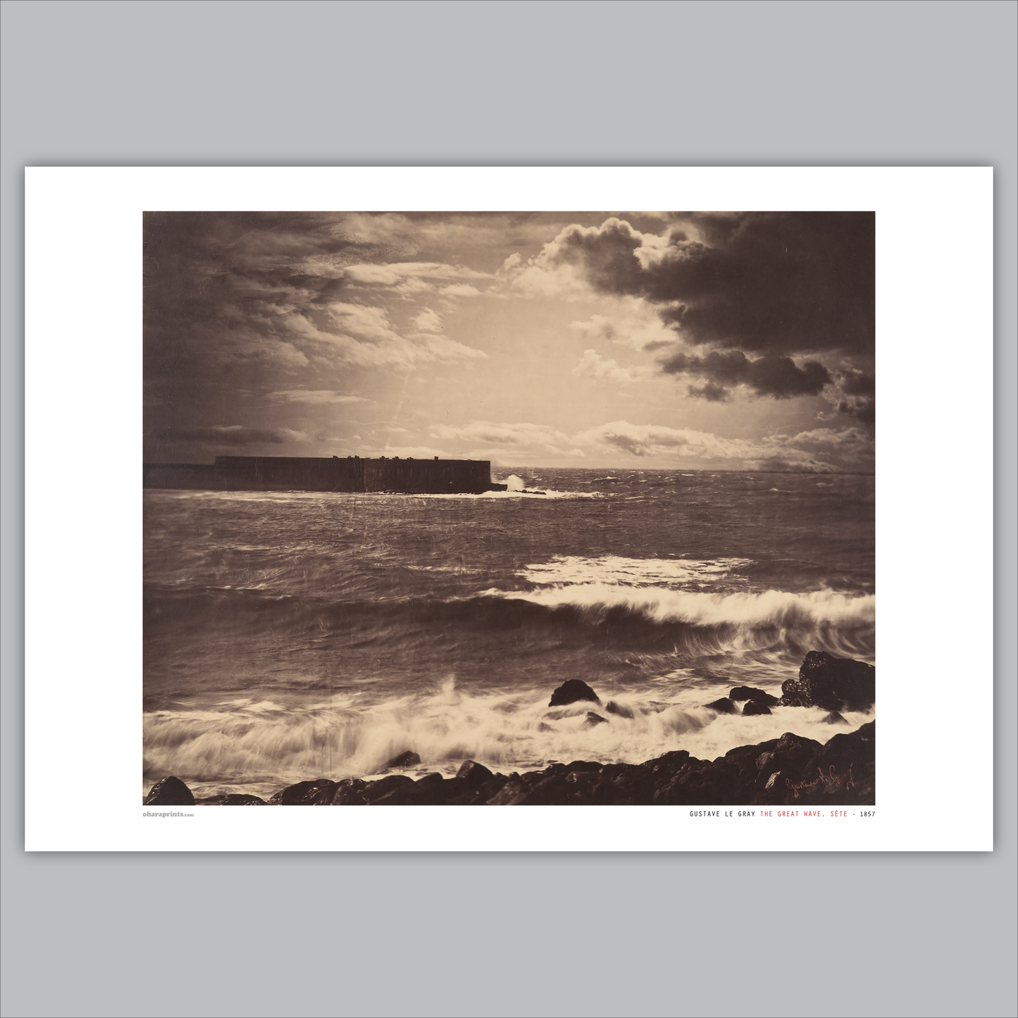 GUSTAVE LE GRAY  - The Great Wave, Sète