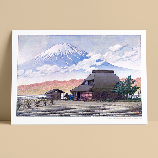 KAWASE HASUI - Mount Fuji From Narusawa In Autumn