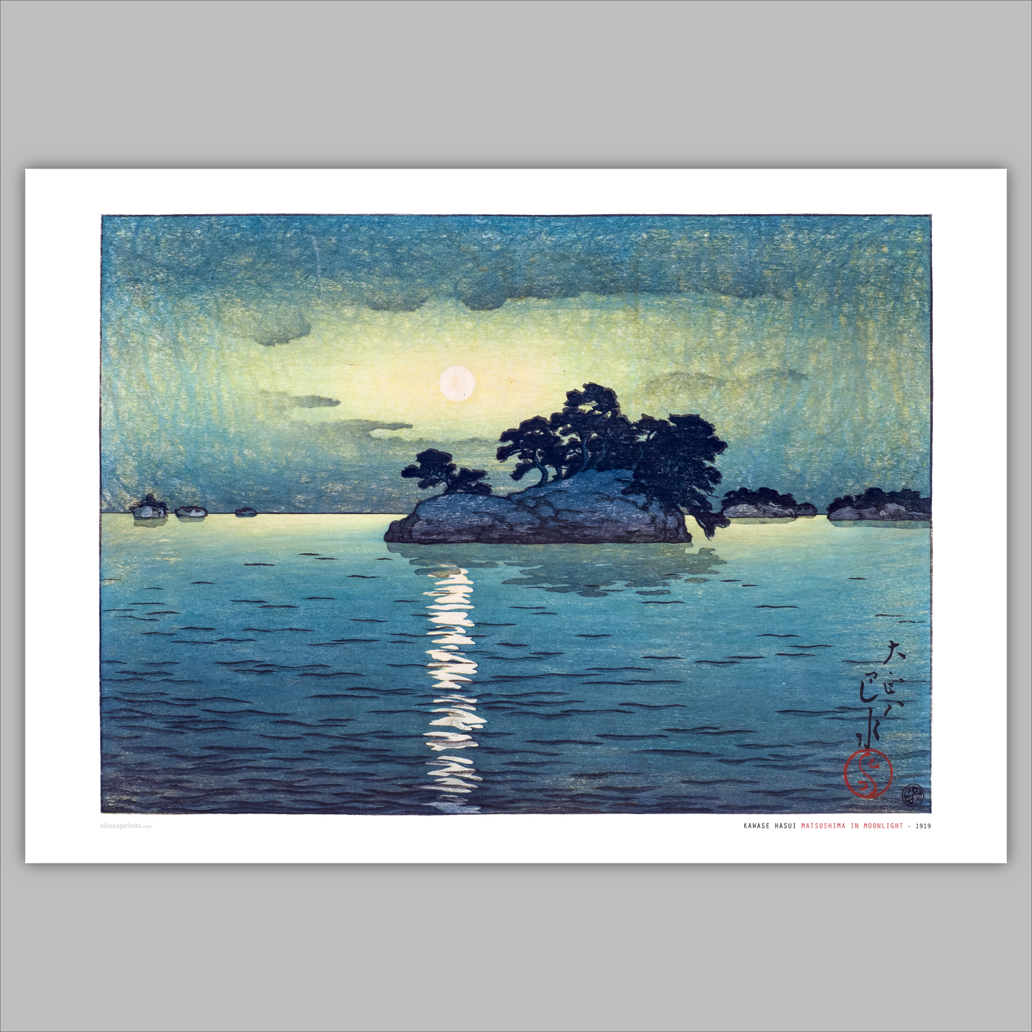 KAWASE HASUI - Matsushima In Moonlight