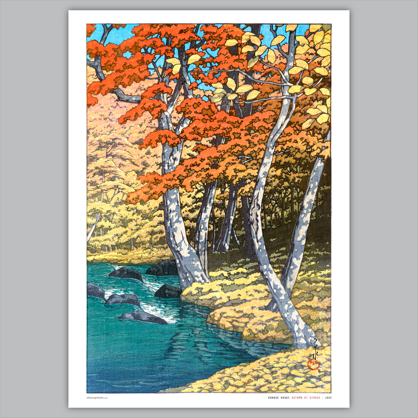 KAWASE HASUI - Autumn At Oirase