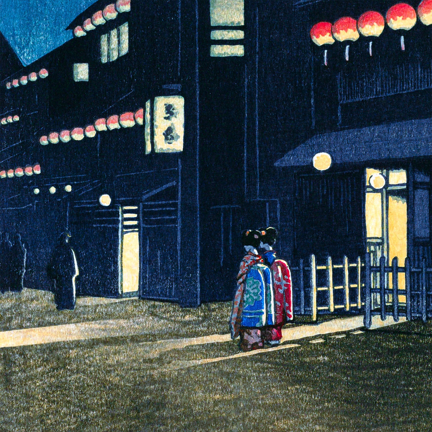 KAWASE HASUI - Evening at Sōemon-chō