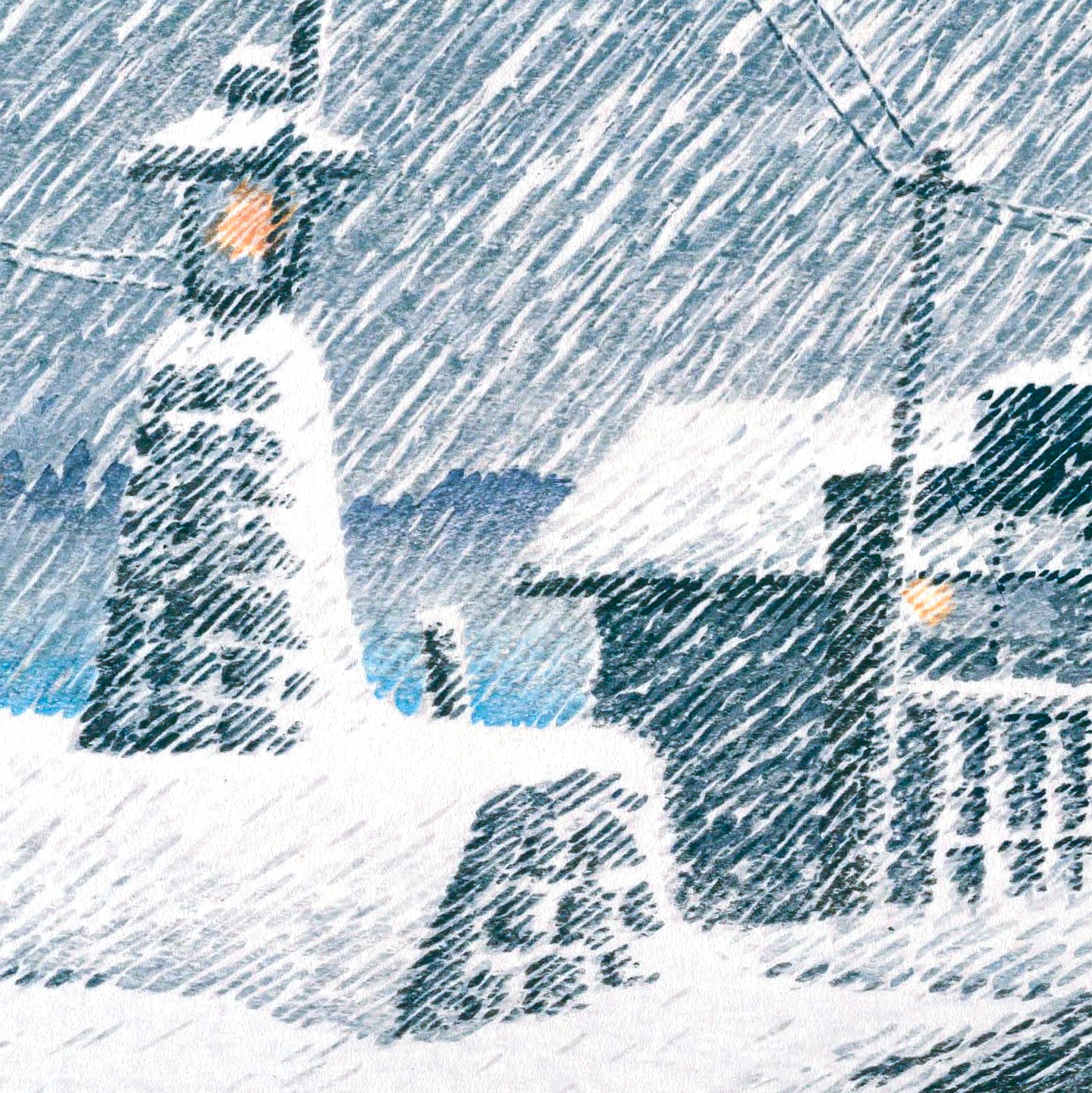 KAWASE HASUI - Snow At Tsukishima