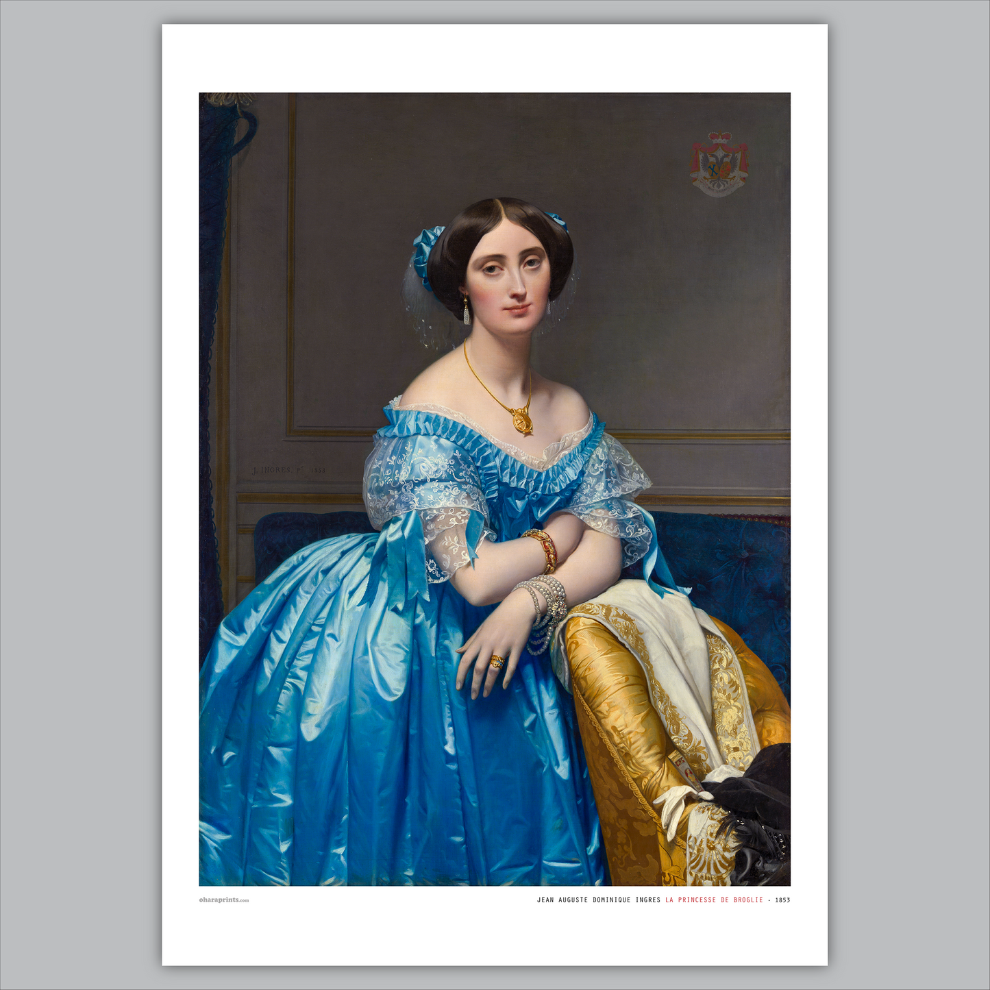 JEAN AUGUSTE INGRES - La Princesse de Broglie