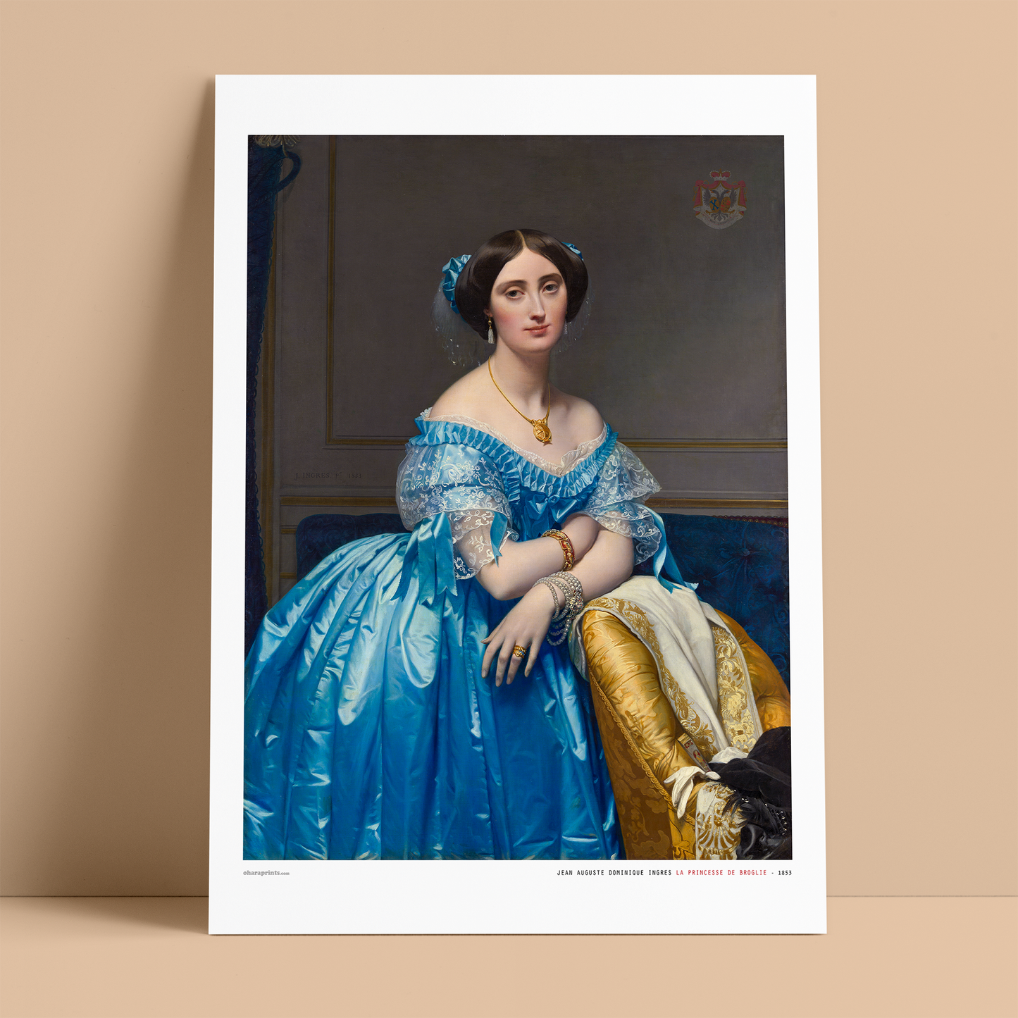 JEAN AUGUSTE INGRES - La Princesse de Broglie