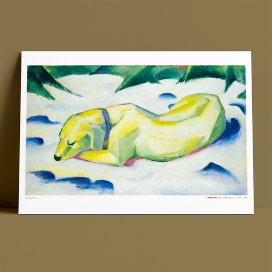 FRANZ MARC - Dog Lying In The Snow