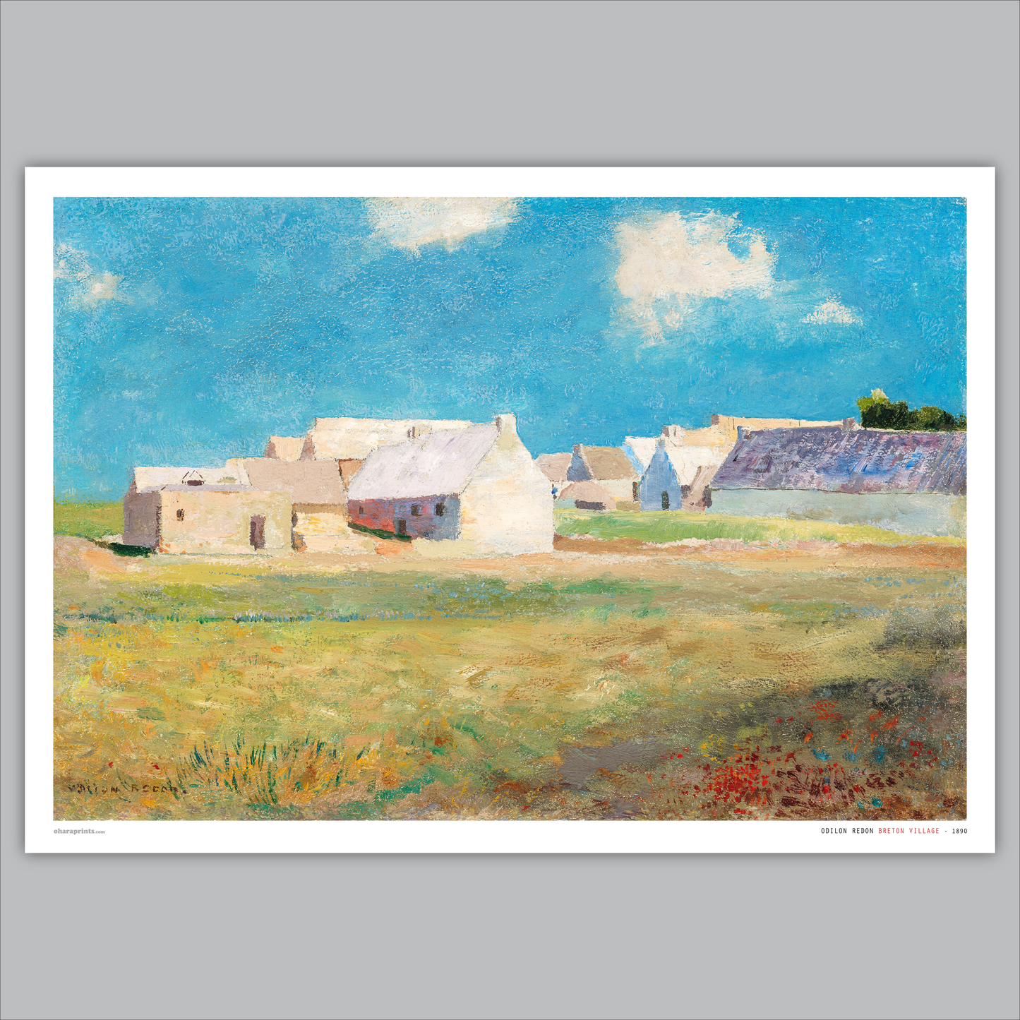 ODILON REDON - Breton Village