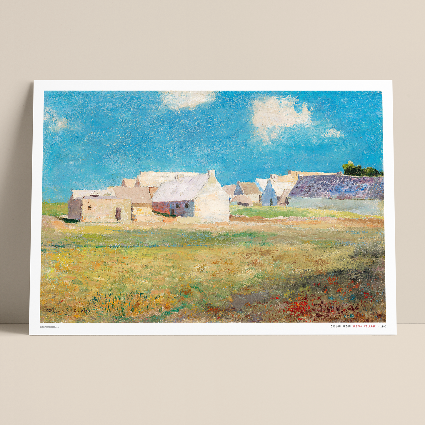 ODILON REDON - Breton Village