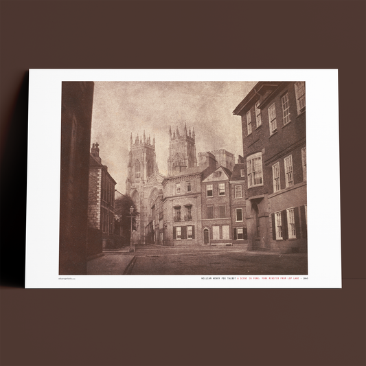 WILLIAM HENRY FOX TALBOT - A Scene in York: York Minster from Lop Lane