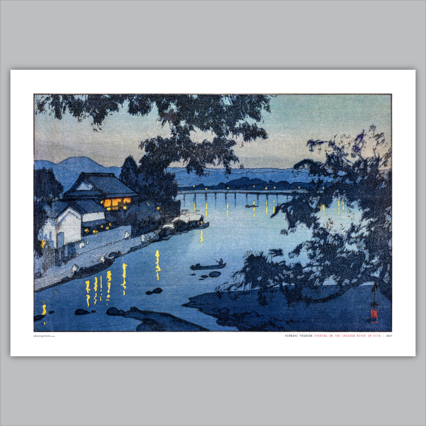 HIROSHI YOSHIDA - Evening On The Chikugo River